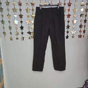 CAT black fleece lined heavy duty woark wear pants sz 36x32